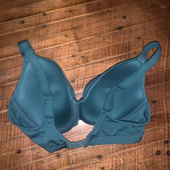 Cacique green 40D lightly lined full coverage bra - Picture 2 of 3